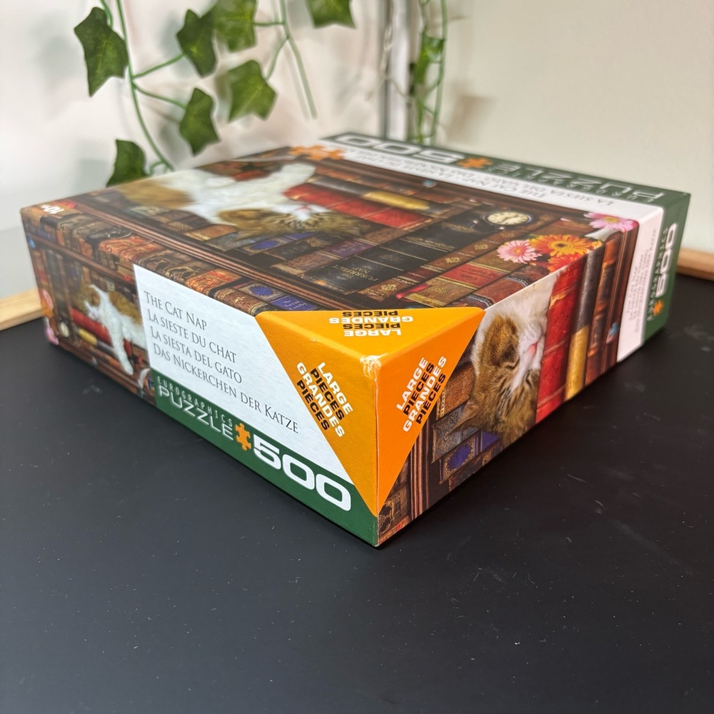 3/$20 🧩 The Cat Nap 500 Piece Jigsaw Puzzle by EuroGraphics - Picture 4 of 6